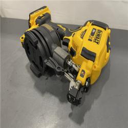 AS-IS - DEWALT 20V MAX Lithium-Ion 15-Degree Electric Cordless Roofing Nailer Kit
