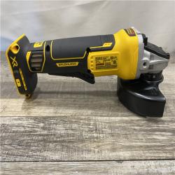 AS-IS DEWALT 20V MAX XR Cordless Brushless 4.5 in. Paddle Switch Small Angle Grinder with Kickback Brake (Tool Only)