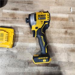 HOUSTON LOCATION - AS - IS DEWALT Atomic 20V Max Lithium-Ion Brushless Cordless Compact 1/4 in. Impact Driver Kit