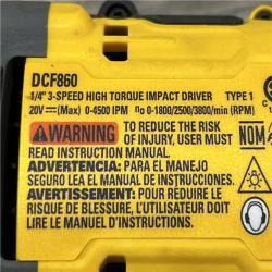 AS-IS DEWALT 20V MAX XR Cordless Impact Driver (Tool Only)