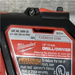 AS-IS Milwaukee 18V Lithium-Ion Cordless Drill Driver/Impact Driver Combo Kit