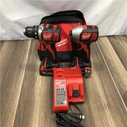 AS-IS Milwaukee 18V Lithium-Ion Cordless Drill Driver/Impact Driver Combo Kit