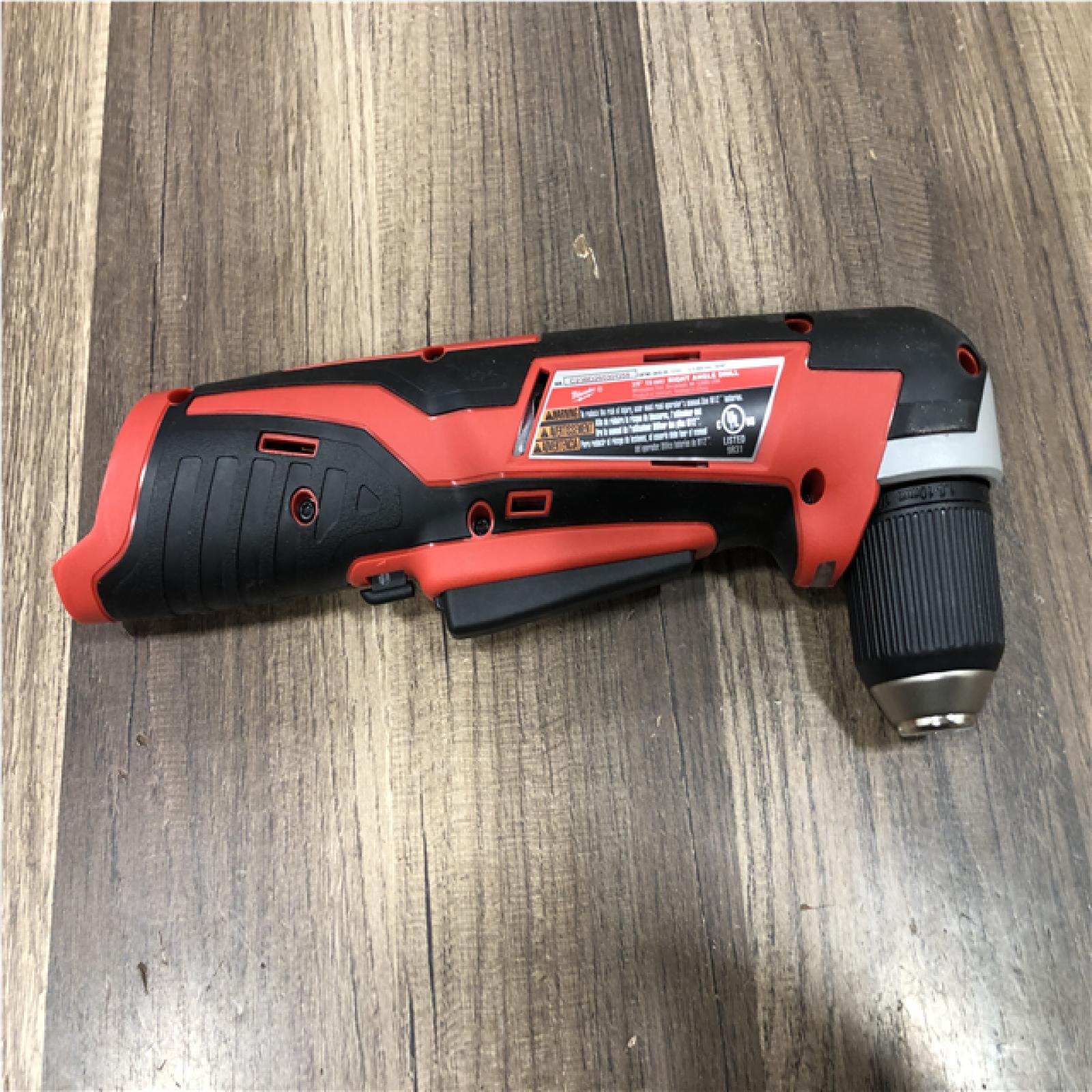AS-IS Milwaukee M12 12-Volt Lithium-Ion Cordless 3/8 in. Right Angle Drill (Tool-Only)