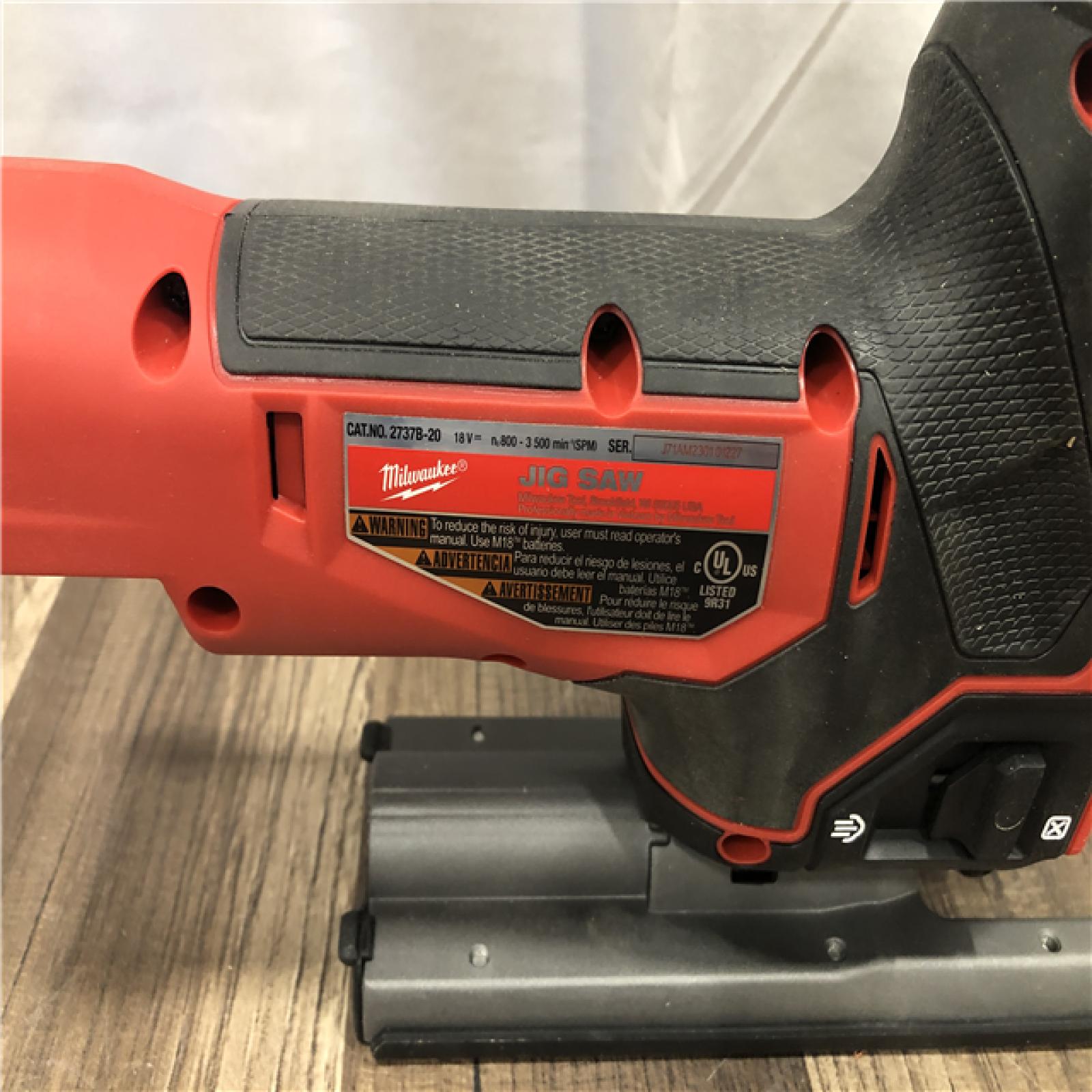 AS-IS Milwaukee FUEL 18V Lithium-Ion Brushless Cordless Barrel Grip Jig Saw (Tool Only)