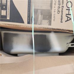 Phoenix Location AS-IS Bootz Industries Aloha 60 in. x 30 in. Soaking Bathtub with Right Drain in White Pallet (4-Tubs)