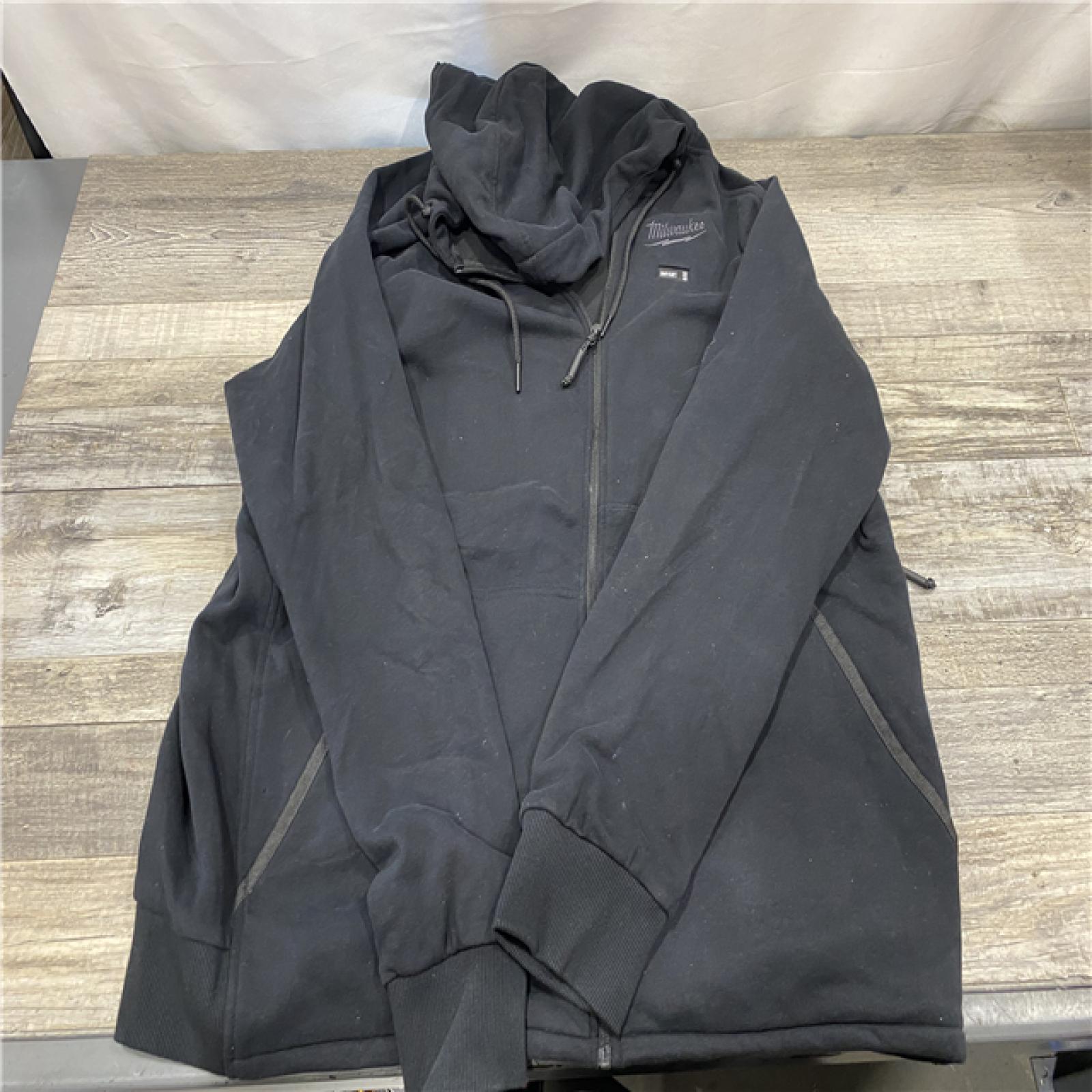 AS-IS Milwaukee Men's 3X-Large 12V Lithium-Ion Cordless AXIS Black Heated Jacket Kit