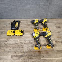 HOUSTON LOCATION - AS-IS DEWALT 4 TOOL COMBO KIT W/ (2) BATTERY & CHARGER