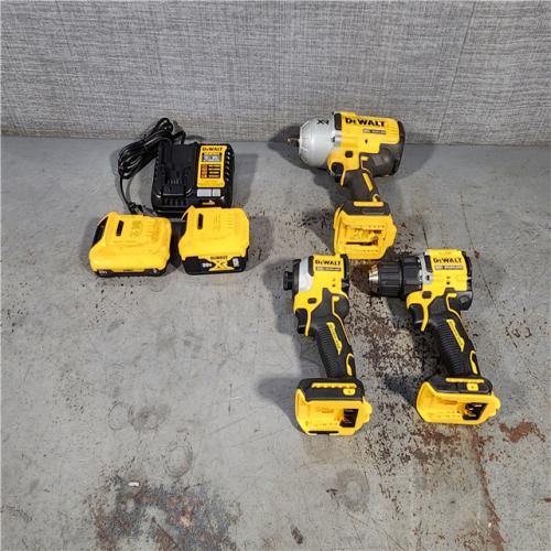 HOUSTON LOCATION - AS-IS DEWALT 3 TOOL COMBO KIT W/ (2) BATTERY & CHARGER