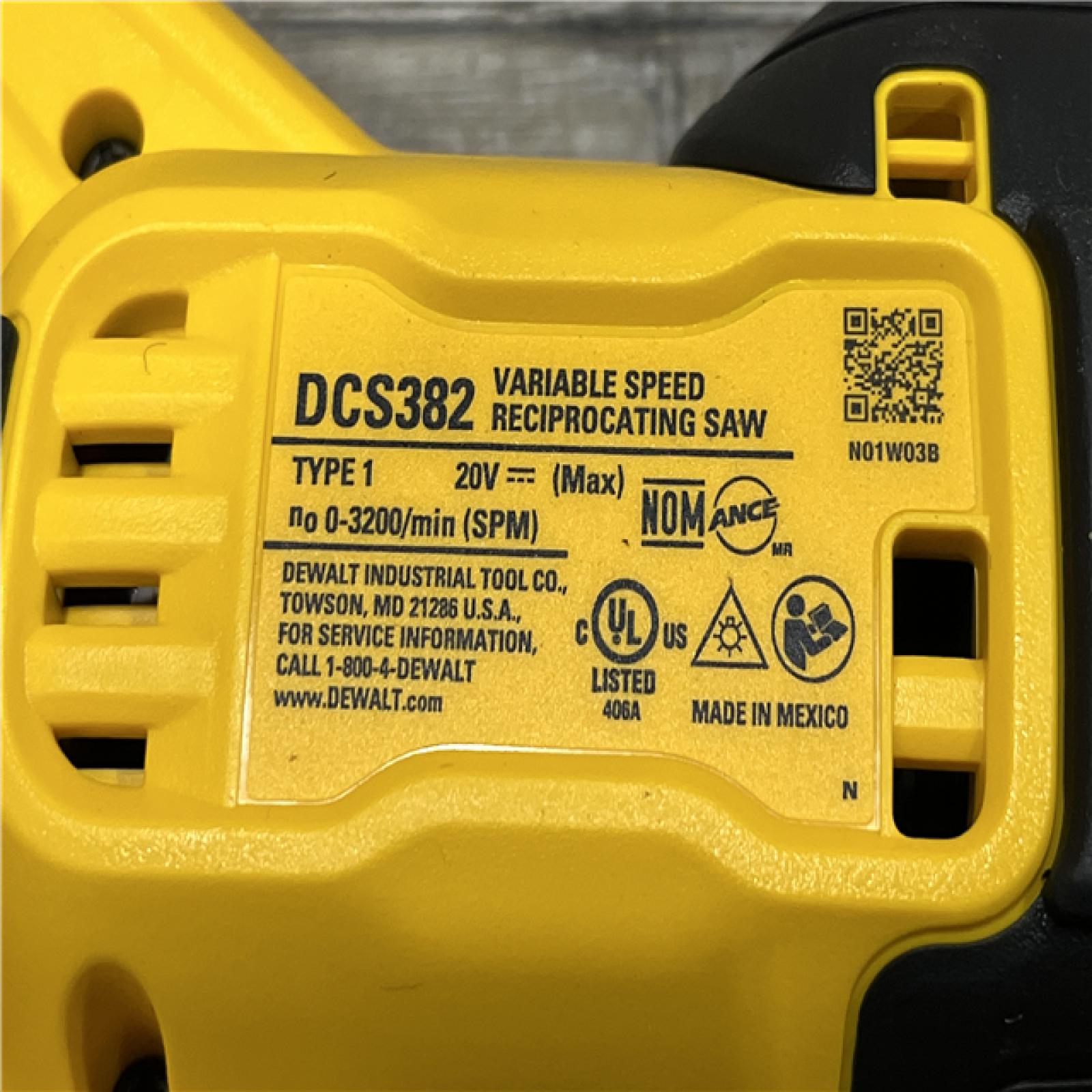 AS-IS DEWALT 20V MAX Cordless Brushless Reciprocating Saw (Tool Only)