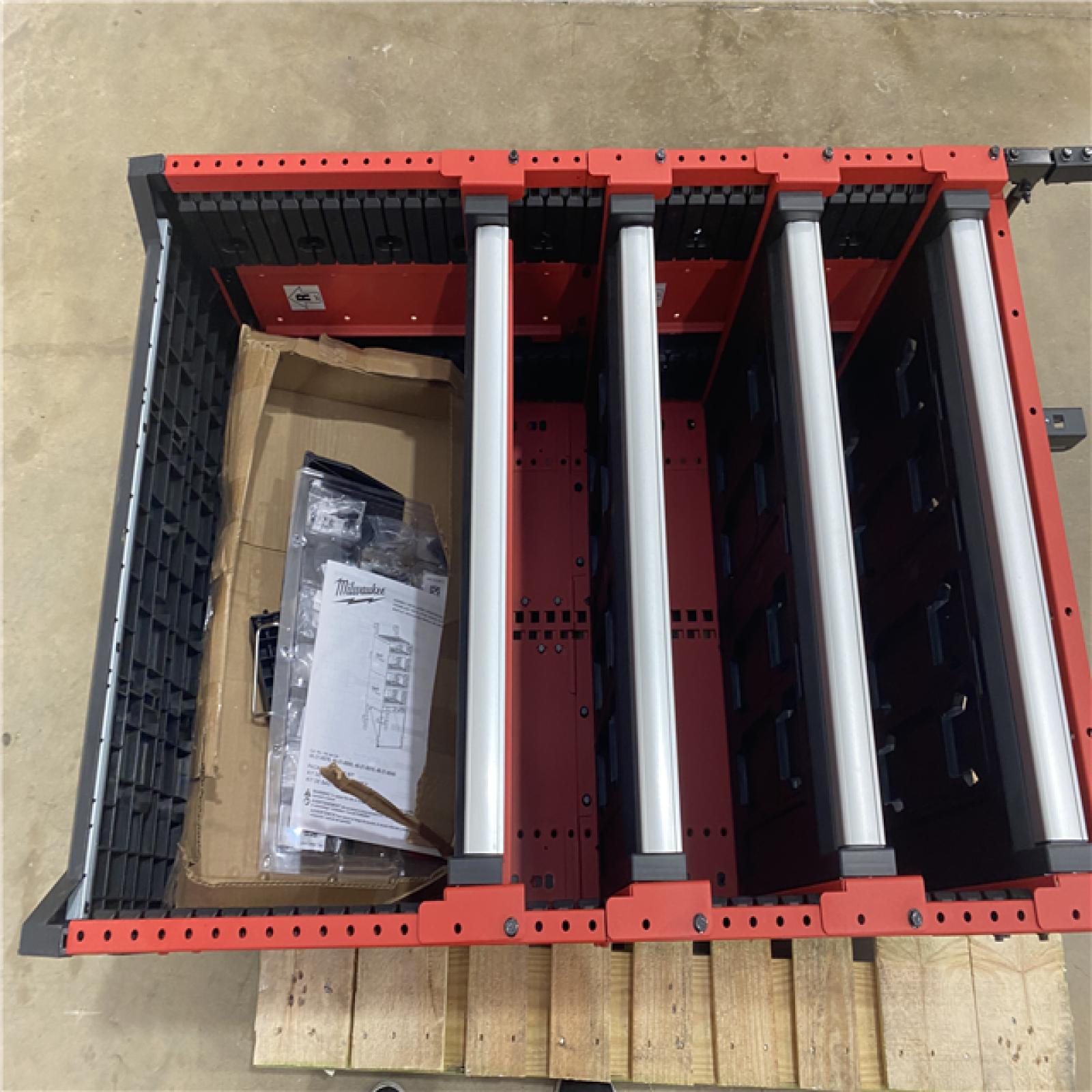 Houston Location - AS-IS Tool Pallet MILWAUKEE PACKOUT RACK KIT