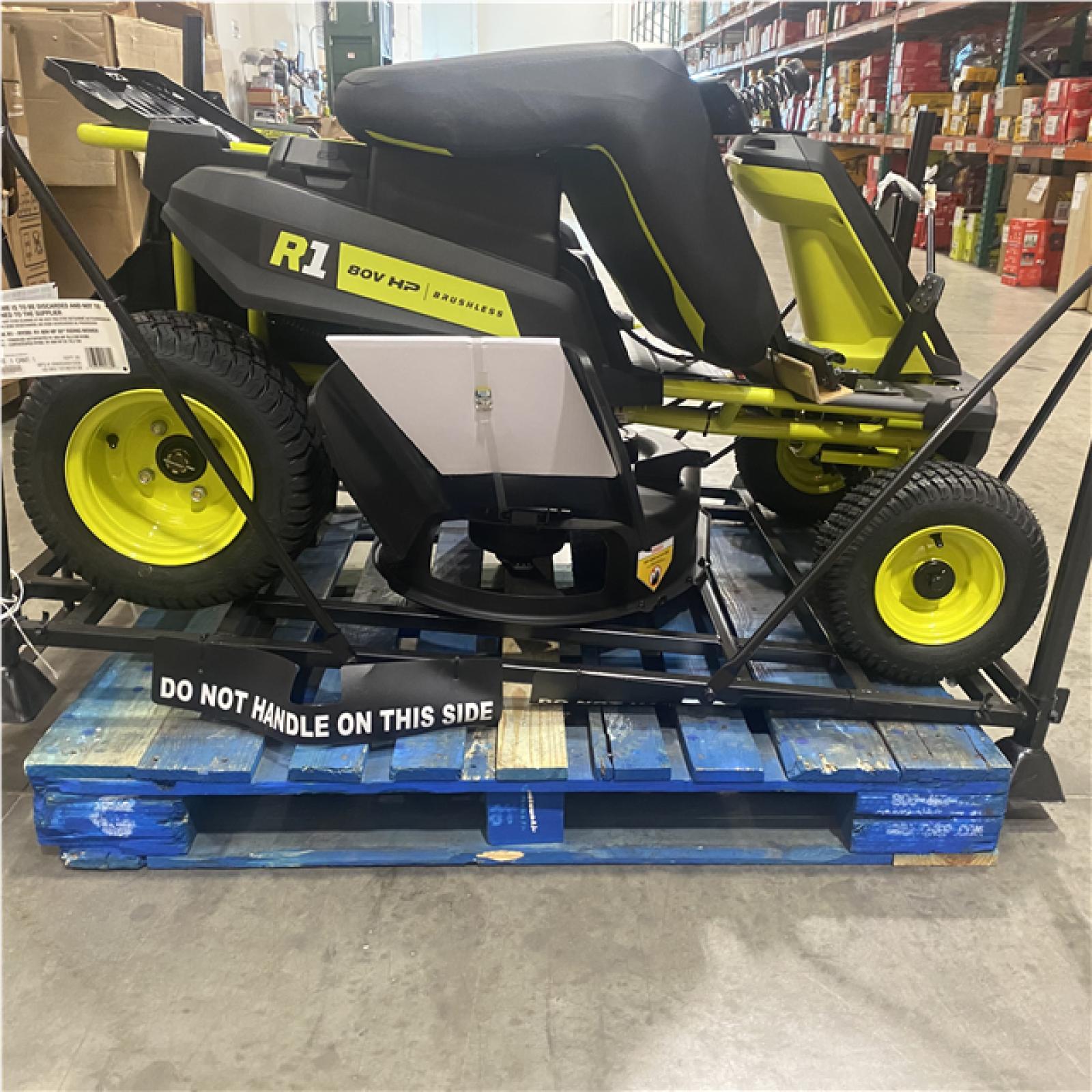Dallas Location - As-Is R1 80V HP Brushless 30” Riding Lawn Mower Kit