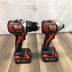 AS-IS Milwaukee 18V Lithium-Ion Cordless Drill Driver/Impact Driver Combo Kit