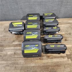 HOUSTON LOCATION - AS-IS RYOBI BATTERY PACK QTY - 10