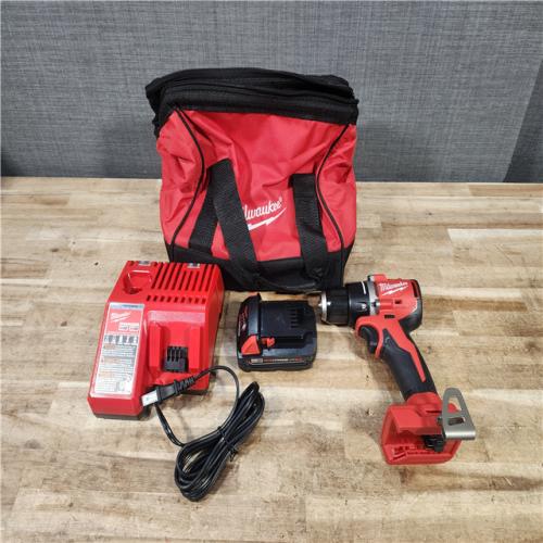 HOUSTON LOCATION - AS - IS Milwaukee 18V Lithium-Ion Brushless Cordless 1/2 in. Compact Drill/Driver with kit