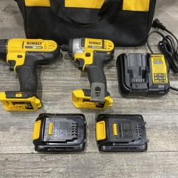 AS-IS DEWALT 20V MAX Cordless Drill/Impact 2 Tool Combo Kit