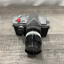 AS-IS Konica Autorex Full & Half Frame Film Camera + 52mm f1.8 Lens From JAPAN