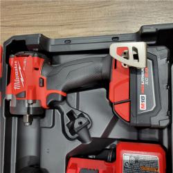 AS-IS  Milwaukee . 18V Brushless Compact Impact Wrench with Friction Ring Kit, Red & Black