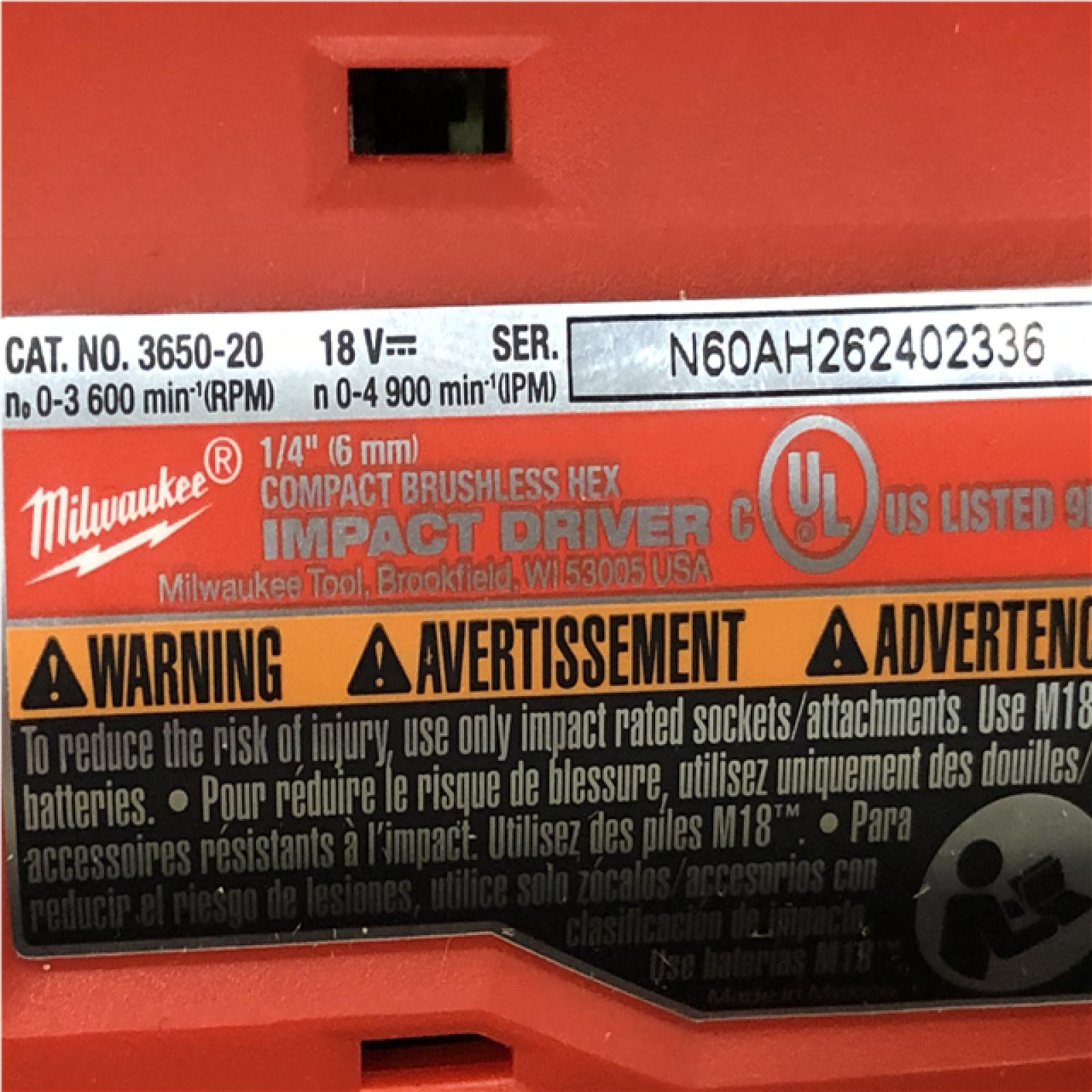 AS-IS Milwaukee 18V Lithium-Ion Brushless Cordless Compact Drill/Impact Combo Kit