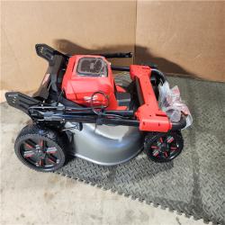 HOUSTON LOCATION - AS-IS Milwaukee M18 FUEL Brushless Cordless 21 in. Walk Behind Dual Battery Self-Propelled Mower Kit W/ RAPID CHARGER