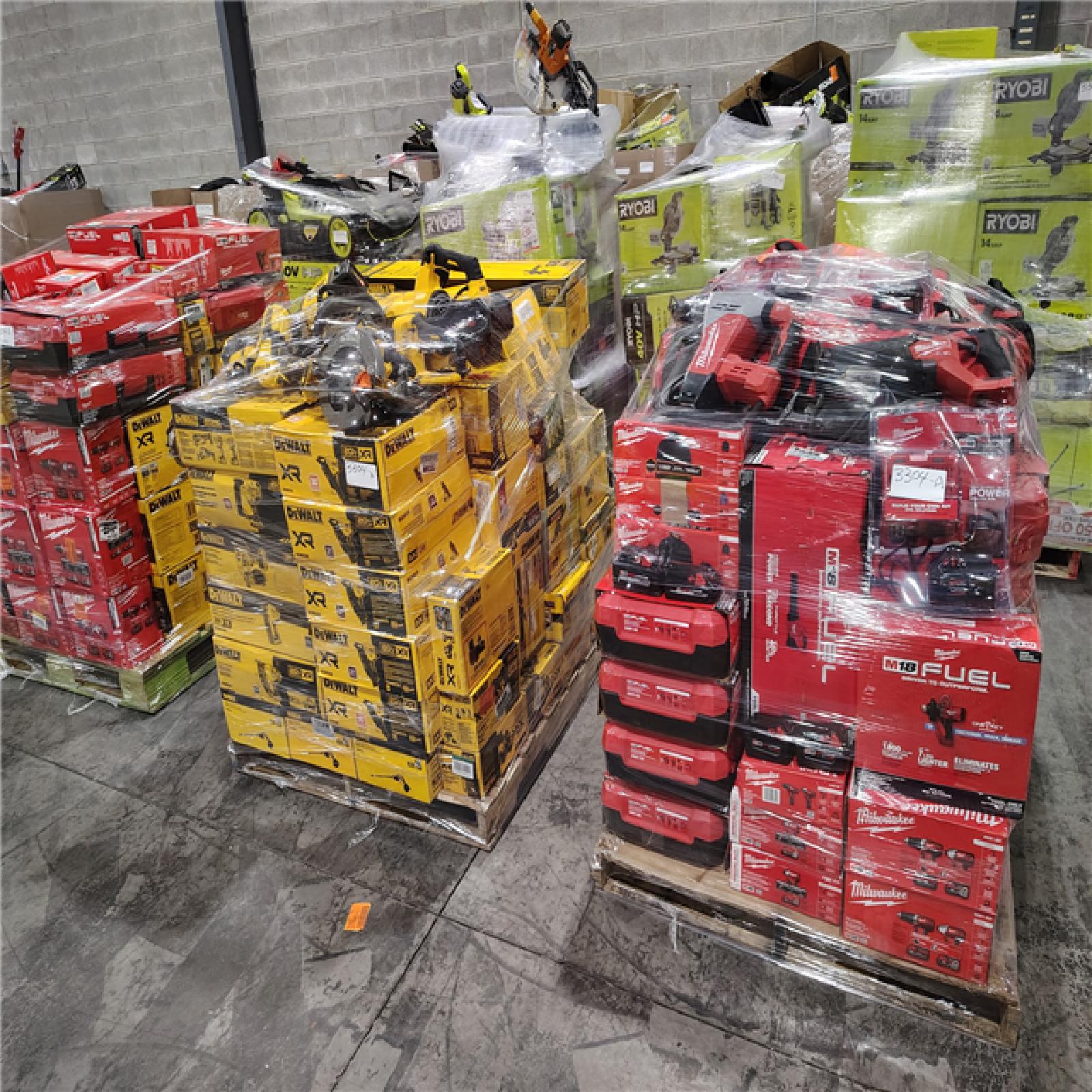 Pittston Location As-Is Power Tools Partial Truckload (16 Pallets) 3304-A
