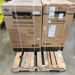 Phoenix NEW Magic Chef 24 in. Washer and Dryer Combo with 2.3 cu. ft. Front Load Washer & 3.5 cu. ft Heat Pump Electric Dryer