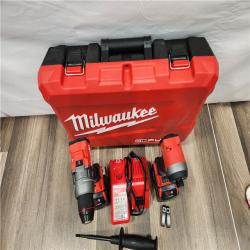 AS-IS - MILWAUKEE FUEL 18V Lithium-Ion Brushless Cordless Hammer Drill and Impact Driver Combo Kit (2-Tool) with 2 Batteries