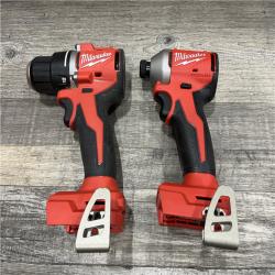 AS-IS Milwaukee 18V Lithium-Ion Brushless Cordless Compact Drill/Impact Combo Kit