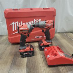 AS-IS M18 FUEL 18V Lithium-Ion Brushless Cordless Hammer Drill and Impact Driver Combo Kit (2-Tool) with 2 Batteries