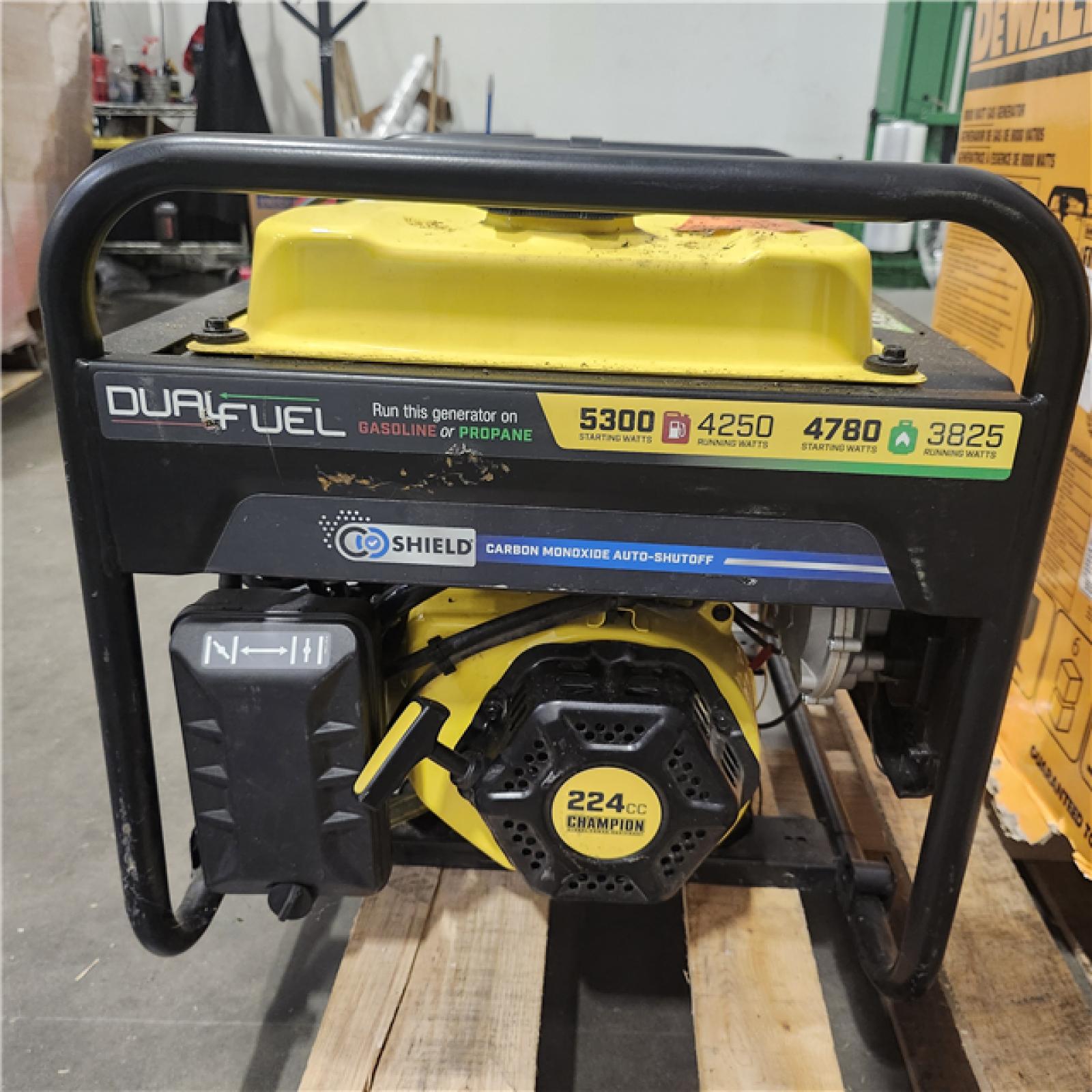 Dallas Location - As-Is Champion Power Equipment 5300/4250-Watt Gasoline Fuel Portable Generator
