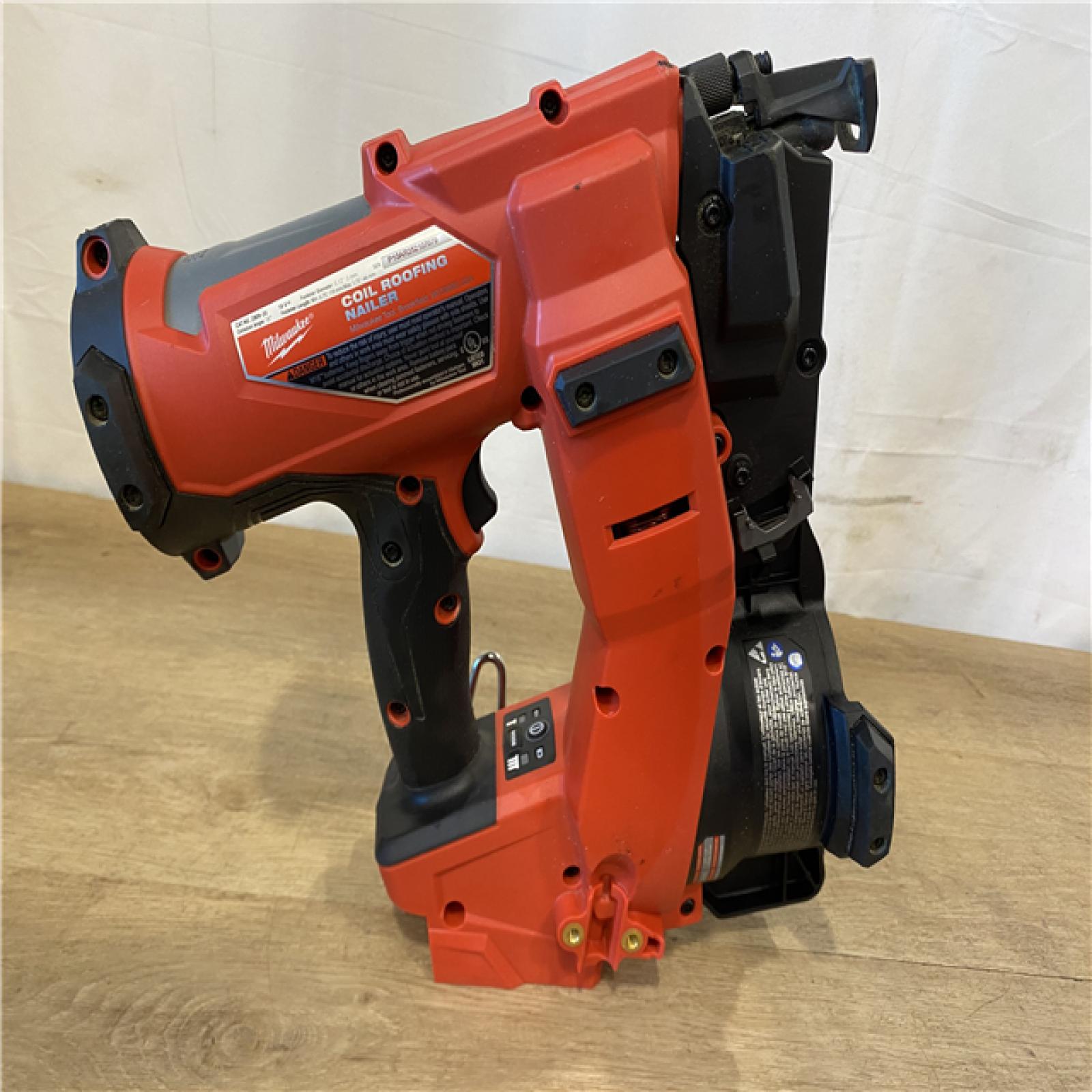 AS-IS Milwaukee FUEL 18-Volt Lithium-Ion Brushless Cordless Coil Roofing Nailer (Tool Only)