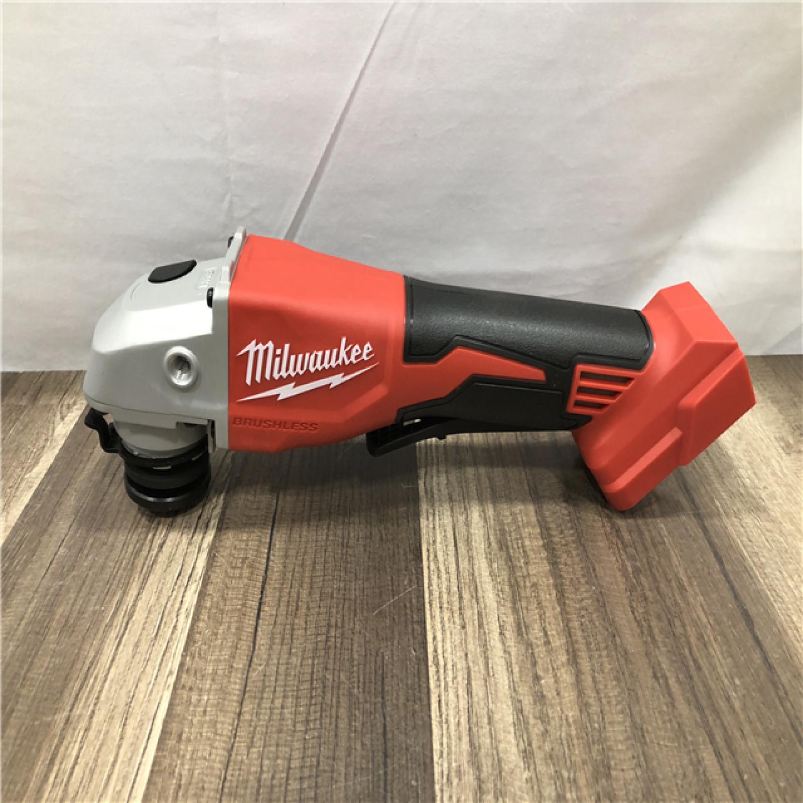 AS-IS Milwaukee 18V Lithium-Ion Brushless Cordless 4-1/2 in./5 in. Grinder w/Paddle Switch (Tool-Only)