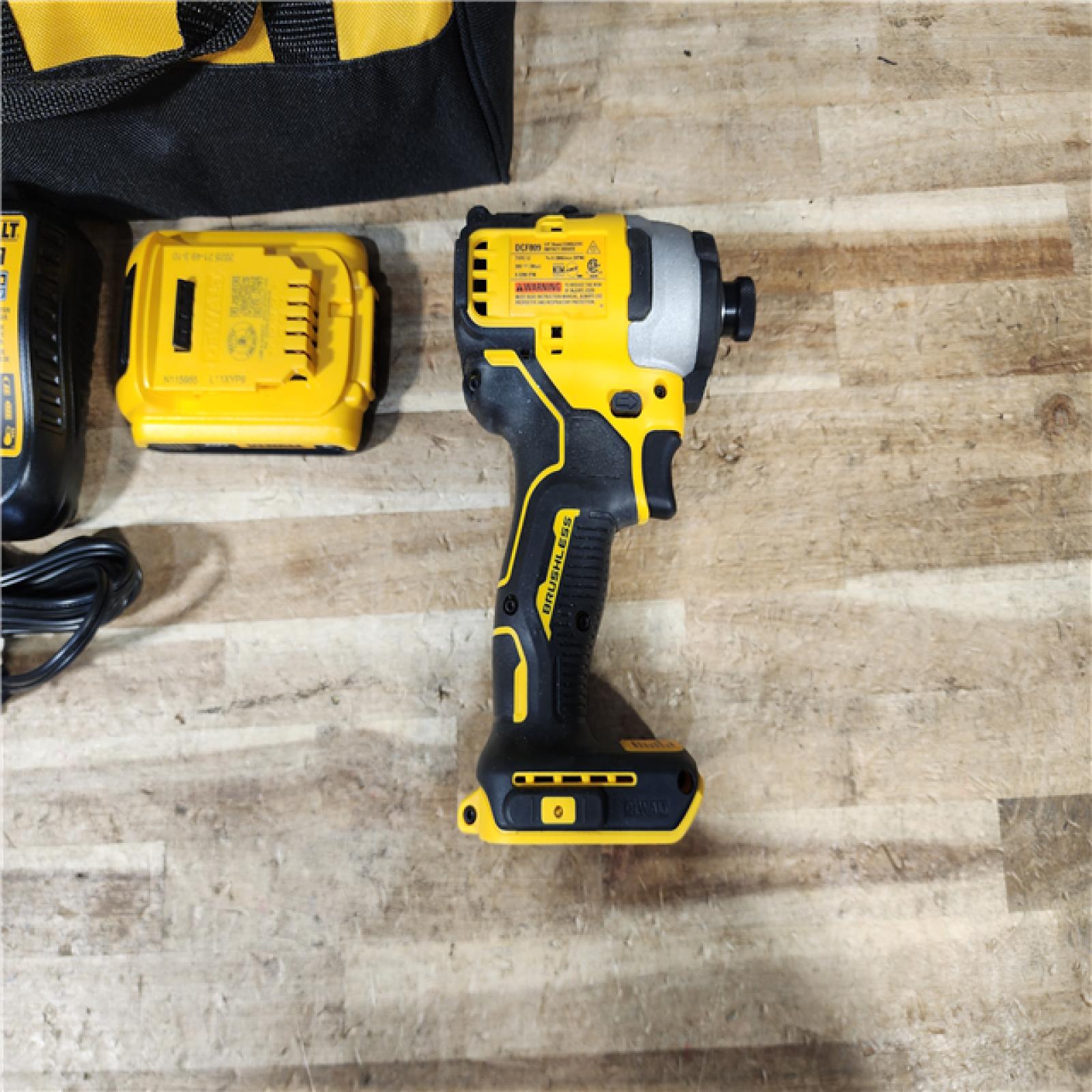 HOUSTON LOCATION - AS - IS DEWALT Atomic 20V Max Lithium-Ion Brushless Cordless Compact 1/4 in. Impact Driver Kit