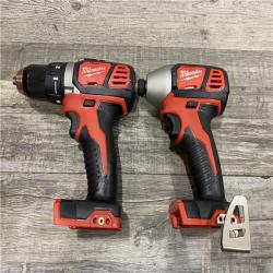AS-IS Milwaukee 18V Cordless Brushed 2-Tool Drill/Driver and Impact Driver Kit