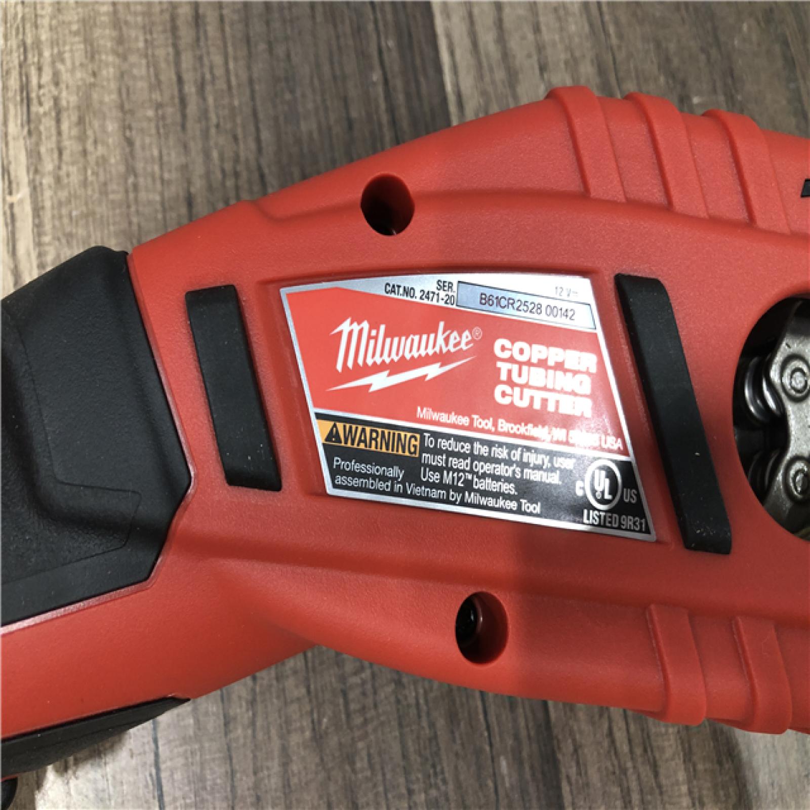 AS-IS Milwaukee 12V Lithium-Ion Cordless Copper Tubing Cutter (Tool-Only)