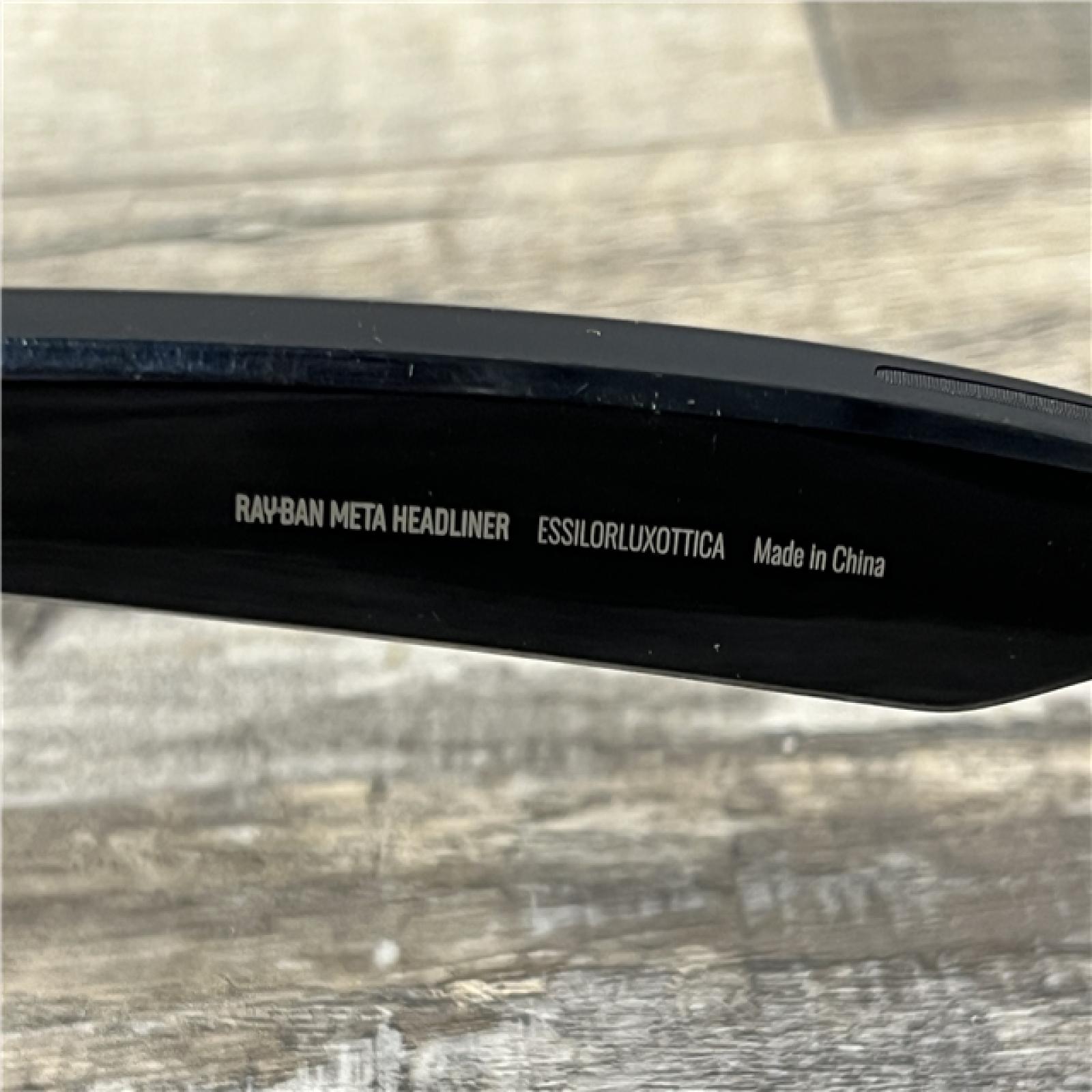 AS-IS Ray Ban Meta Headliner Glasses - Shiny Black