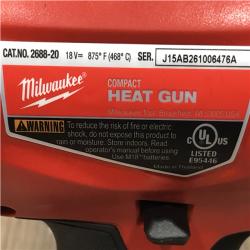 AS-IS Milwaukee 18V Lithium-Ion Cordless Compact Heat Gun (Tool-Only)