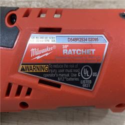 AS-IS Milwaukee 12V Lithium-Ion Cordless 3/8 in. Ratchet (Tool-Only)