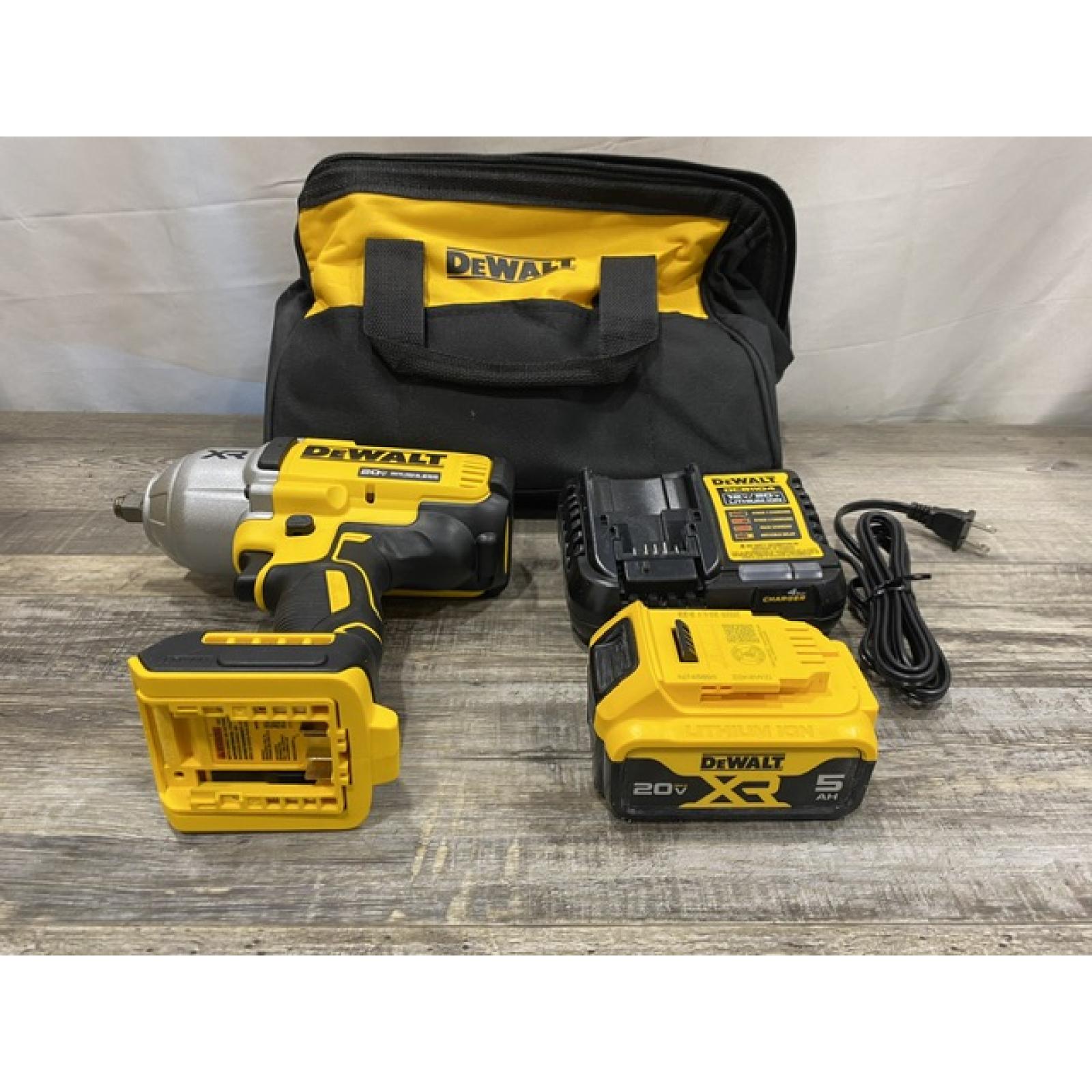 AS-IS DEWALT 20V MAX Lithium-Ion Cordless 1/2 in. Impact Wrench Kit