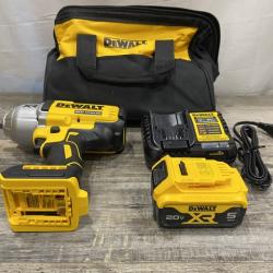 AS-IS DEWALT 20V MAX Lithium-Ion Cordless 1/2 in. Impact Wrench Kit