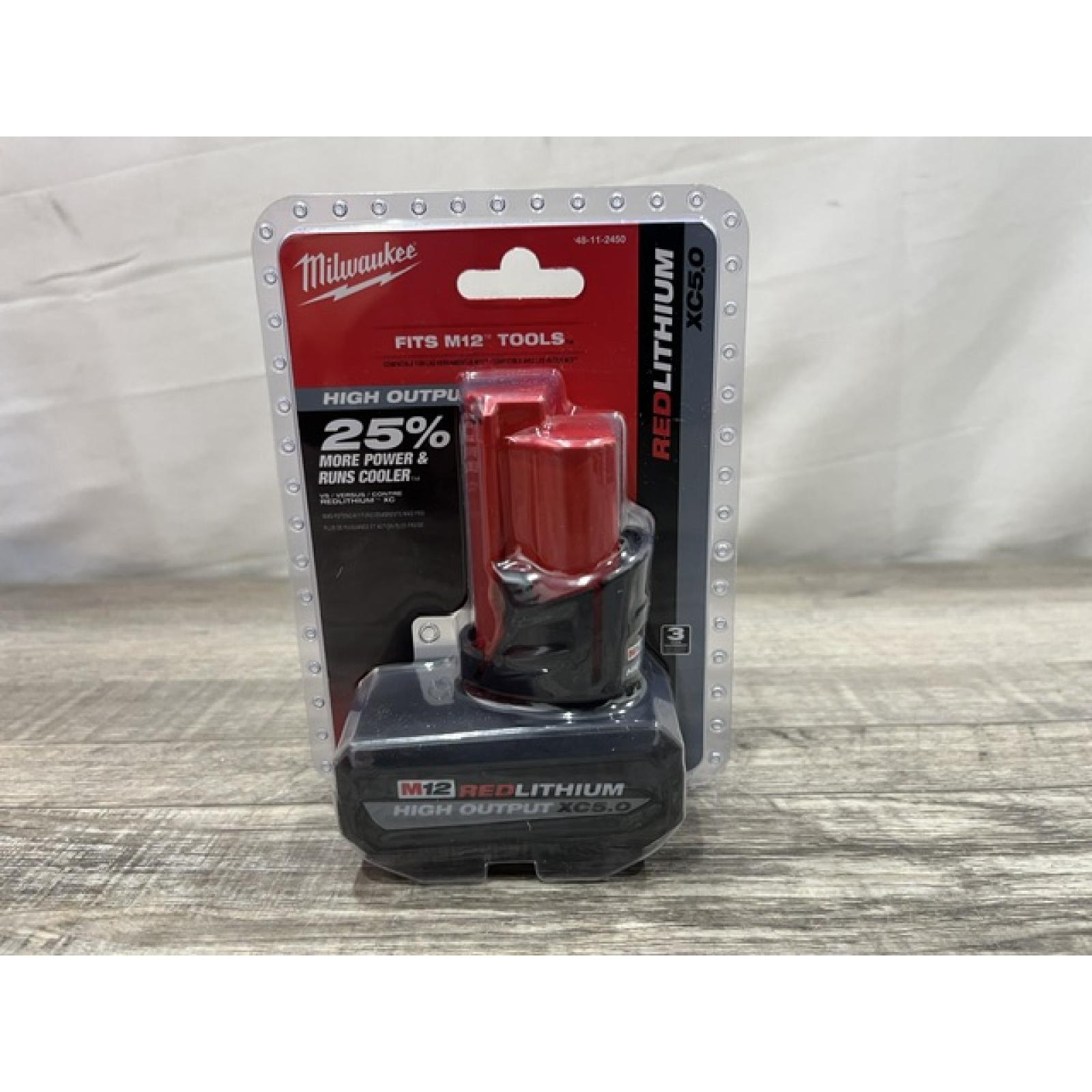 NEW - Milwaukee 12-Volt Lithium-Ion XC High Output 5.0 Ah Battery Pack