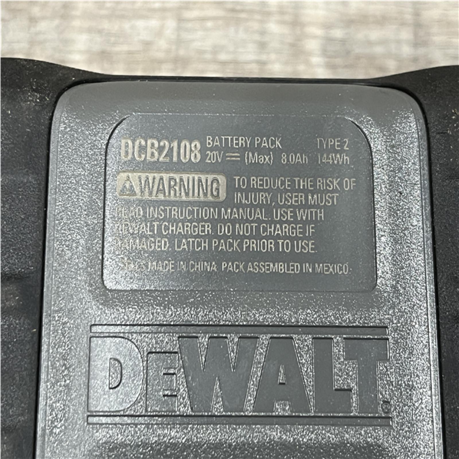 AS-IS DEWALT 20V XR Lithium-Ion Starter Pack with 8.0 Ah and 4.0 Ah Battery Packs and Charger