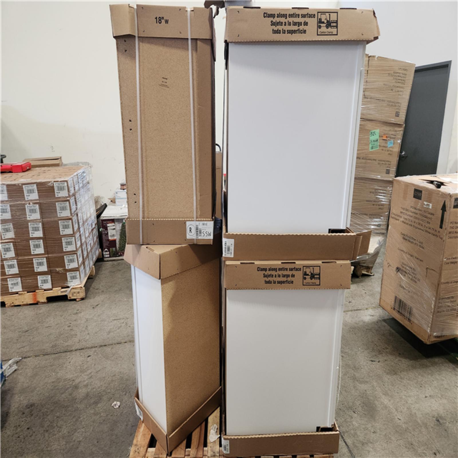Phoenix Location Mixed Hampton Bay Assembled Kitchen/Bathroom Cabinet in Satin White (4 Cabinets)