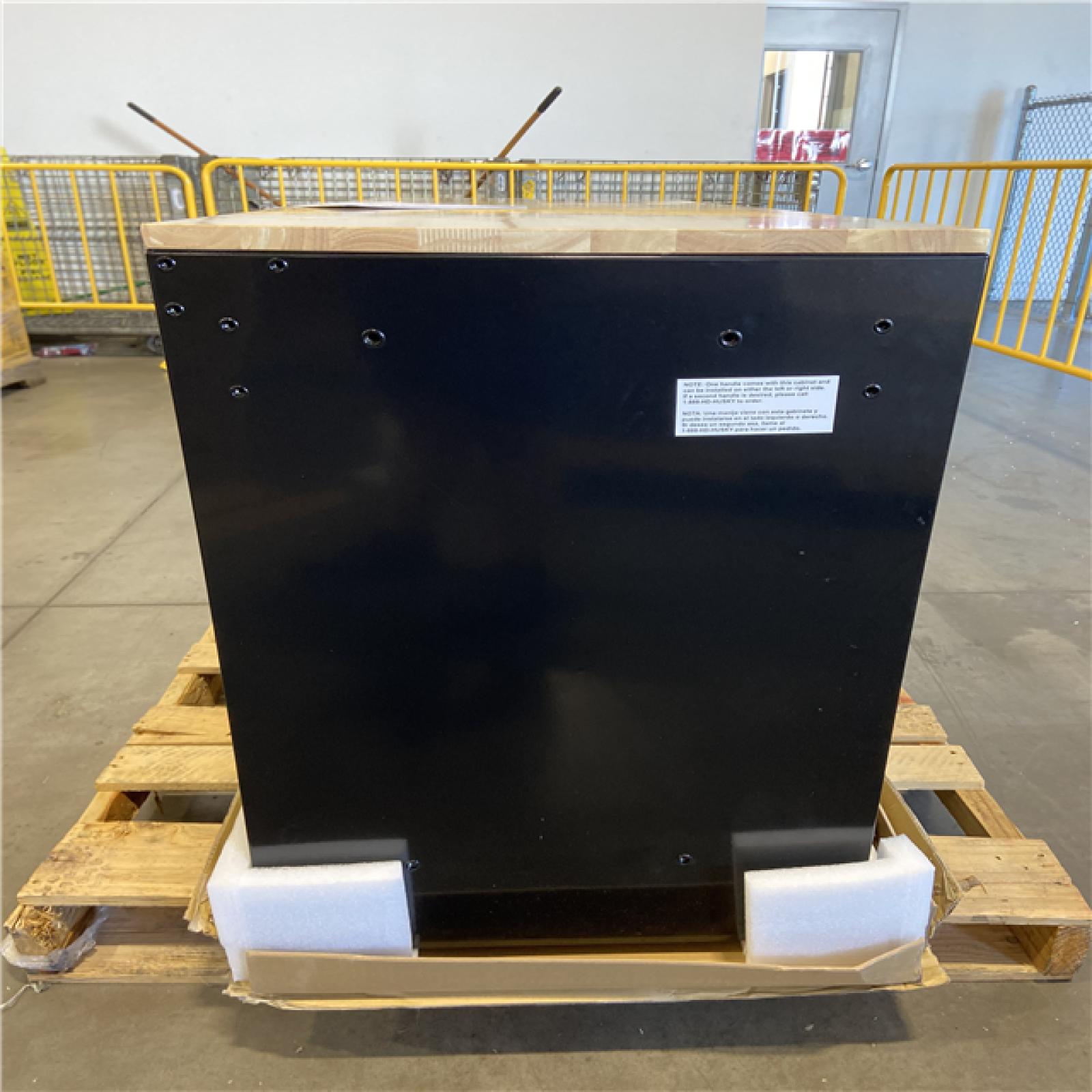 DALLAS LOCATION - Husky Modular Tool Storage 52 in. W x 20 in. D Standard Duty Black Mobile Workbench Cabinet