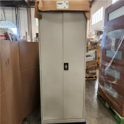 Phoenix AS-IS 2 Sandusky Elite Series 36 in. W x 72 in. H x 24 in. D 22-Gauge 5-Shelf Steel Freestanding Garage Storage Cabinet in Dove Gray