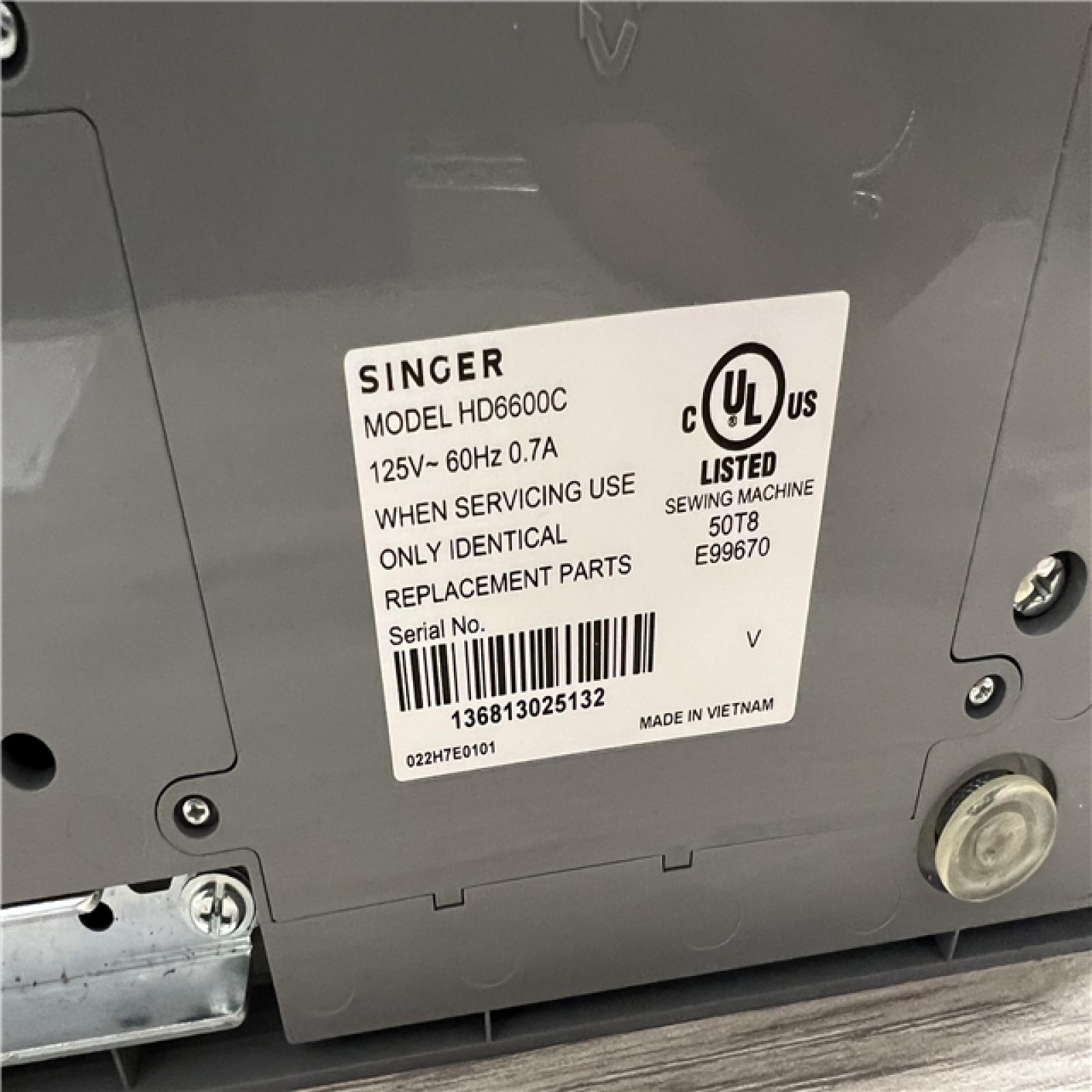 AS-IS Singer 6600C Heavy Duty Sewing Machine