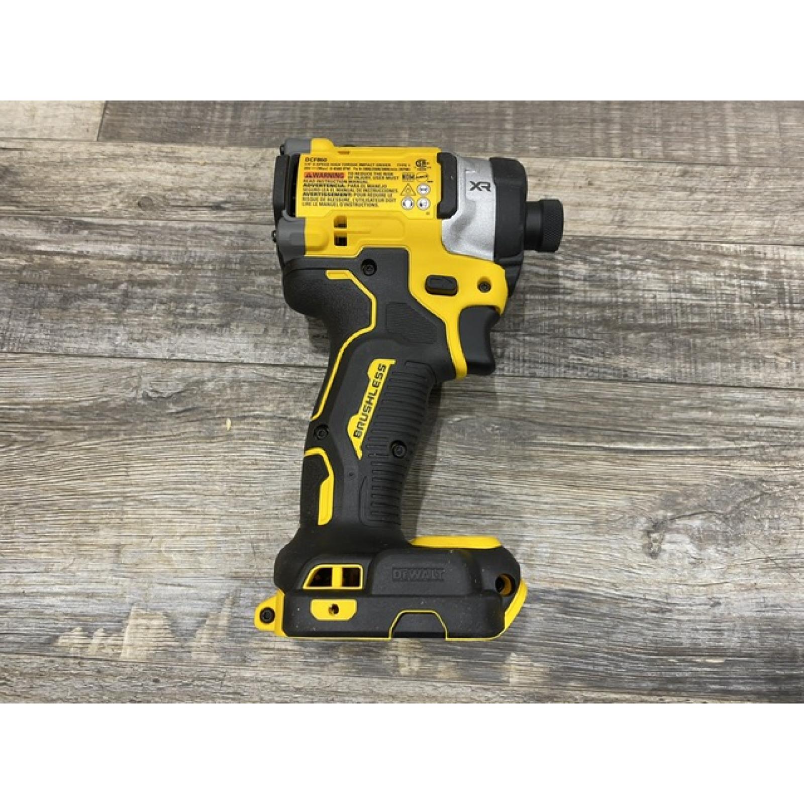 AS-IS DEWALT 20V MAX XR Lithium-Ion Brushless Cordless 3-Speed High Torque 1/4 in. Impact Driver Kit