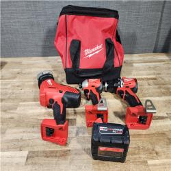 Houston Location AS-IS Milwaukee Drill Driver and Impact Driver and Hackzall and Battery