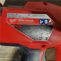 HOUSTON LOCATION - AS-IS (APPEARS LIKE NEW) Milwaukee M18 FUEL 18 Gauge Brad Nailer (TOOL ONLY)