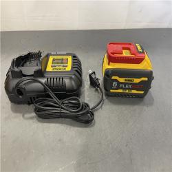 AS-IS - DEWALT FLEXVOLT 20V/60V MAX Lithium-Ion 6.0Ah Battery Pack with 6 Amp Output Charger