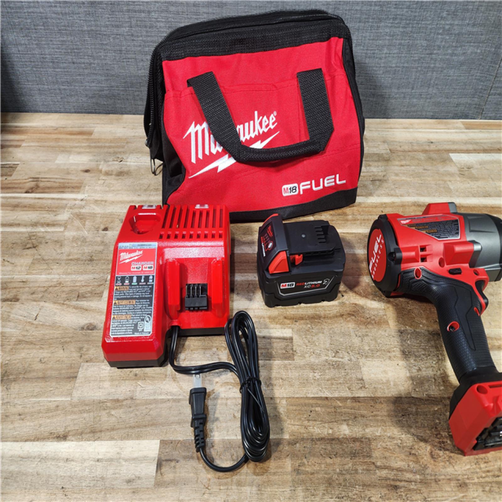 HOUSTON LOCATION - AS - IS Milwaukee FUEL 18V Lithium-Ion Brushless Cordless 1/2 in. Impact Wrench w/Friction Ring Kit